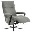 RELAXSESSEL in Textil Grau  - Schwarz/Grau, Design, Textil/Metall (68/117/85cm) - Cantus