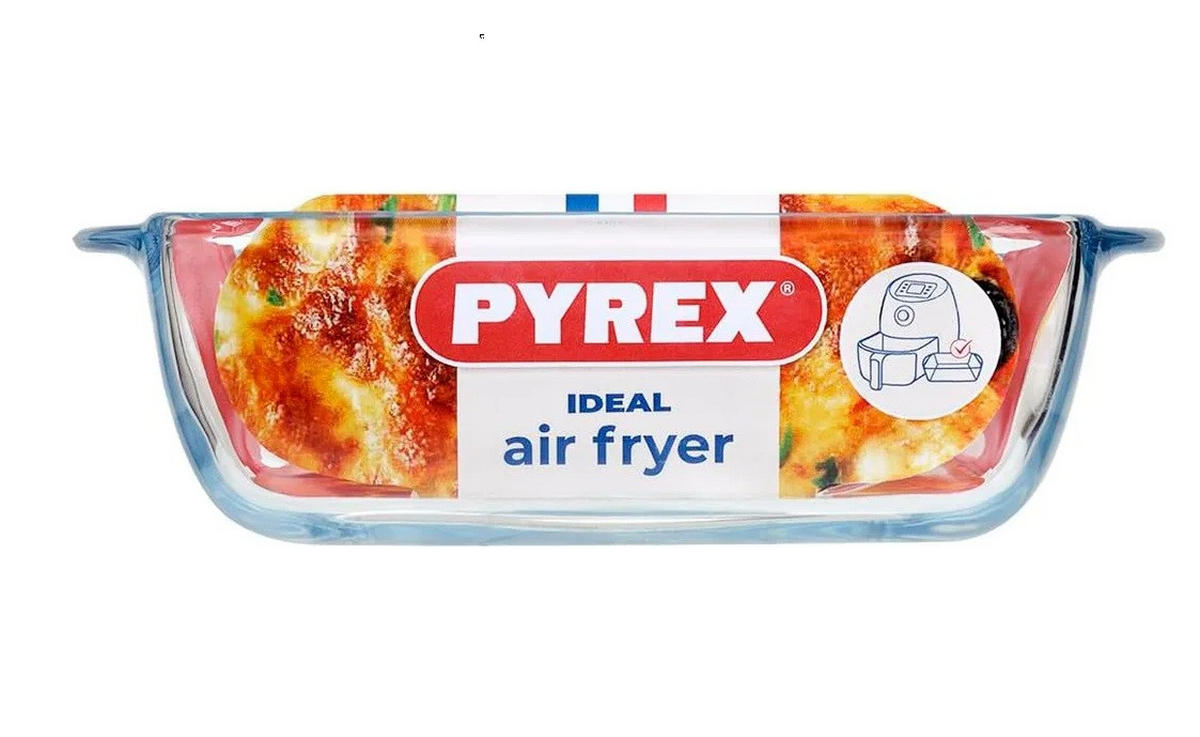 Ugnsform,för airfryer   - transparent, Basics, glas (19/14cm) - Pyrex