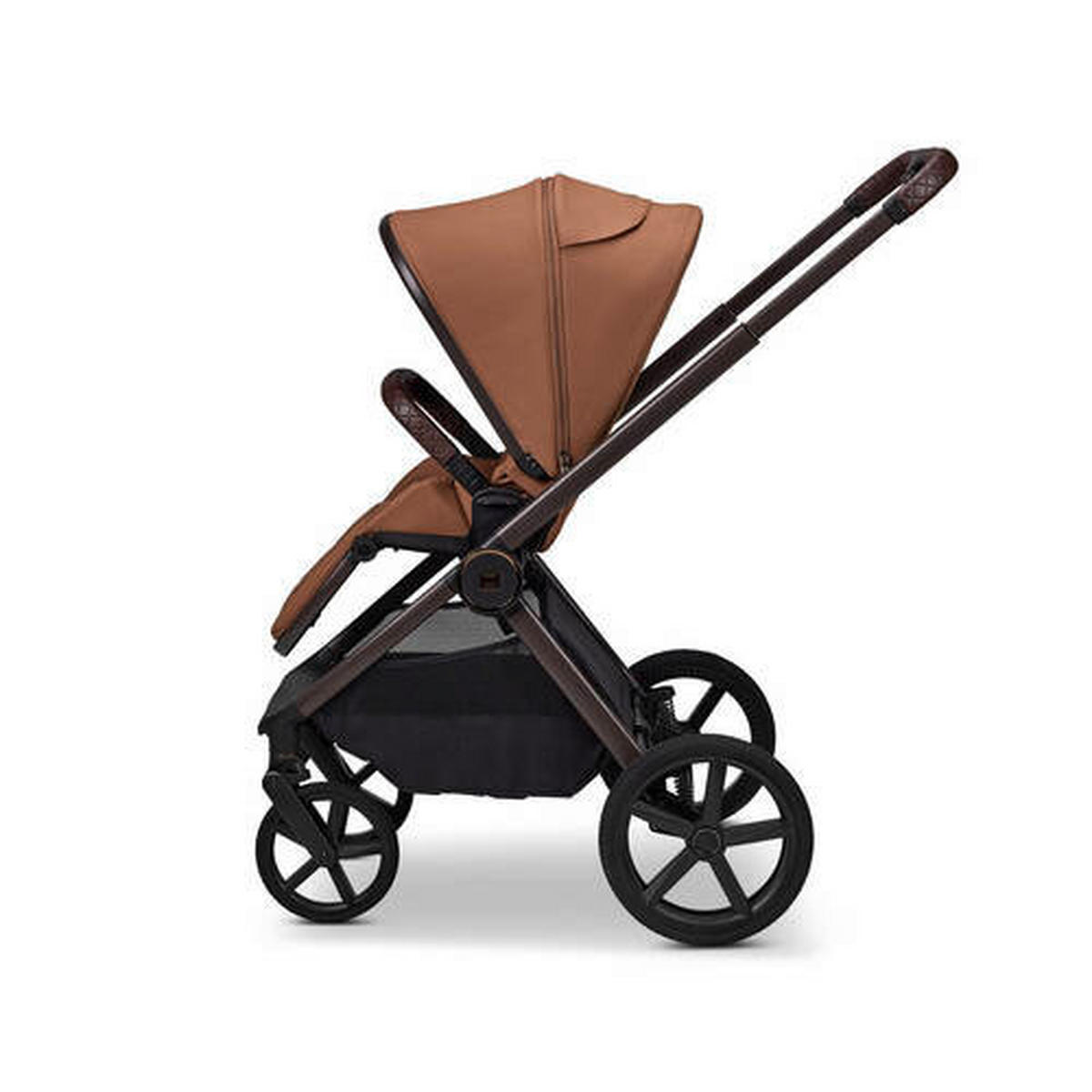 KOMBIKINDERWAGEN Gio Fold ETPU  - Cognac/Braun, Basics, Textil/Metall (120/58/92cm) - Moon Edition