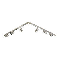 SCHIENENSYSTEM 210/5,5/14 cm  - Nickelfarben, Trend, Kunststoff/Metall (210/5,5/14cm) - Collett's Monde