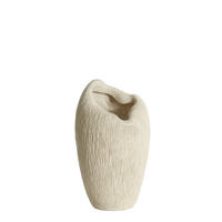 DEKOVASE  - Creme, Basics, Kunststoff/Stein (28/26,5/50cm) - Light & Living