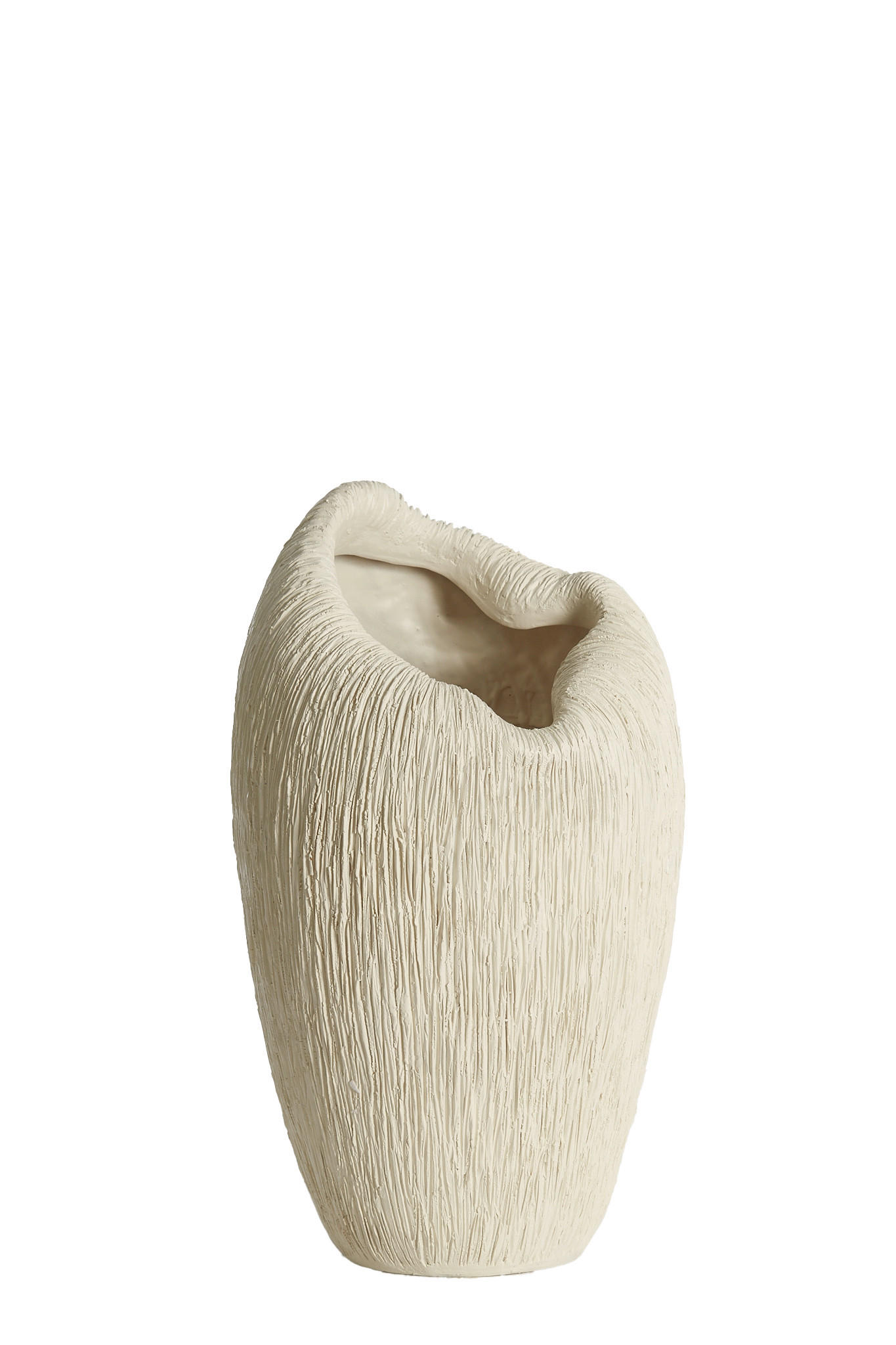 Light & Living Dekovase Denisa Creme 26.5x50x28 cm