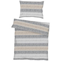 BETTWÄSCHE Palace Makosatin 140/200 cm  - Silberfarben, Design, Textil (140/200cm) - Kaeppel