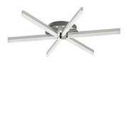 LED-DECKENLEUCHTE - Chromfarben, LIFESTYLE, Kunststoff/Metall (79,5cm) - Novel