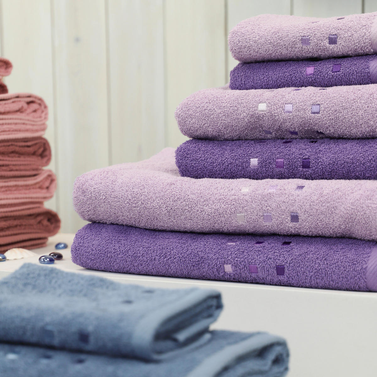 PROSOP DE DUȘ 70/140 cm violet  - violet, Konventionell, textil (70/140cm) - Esposa