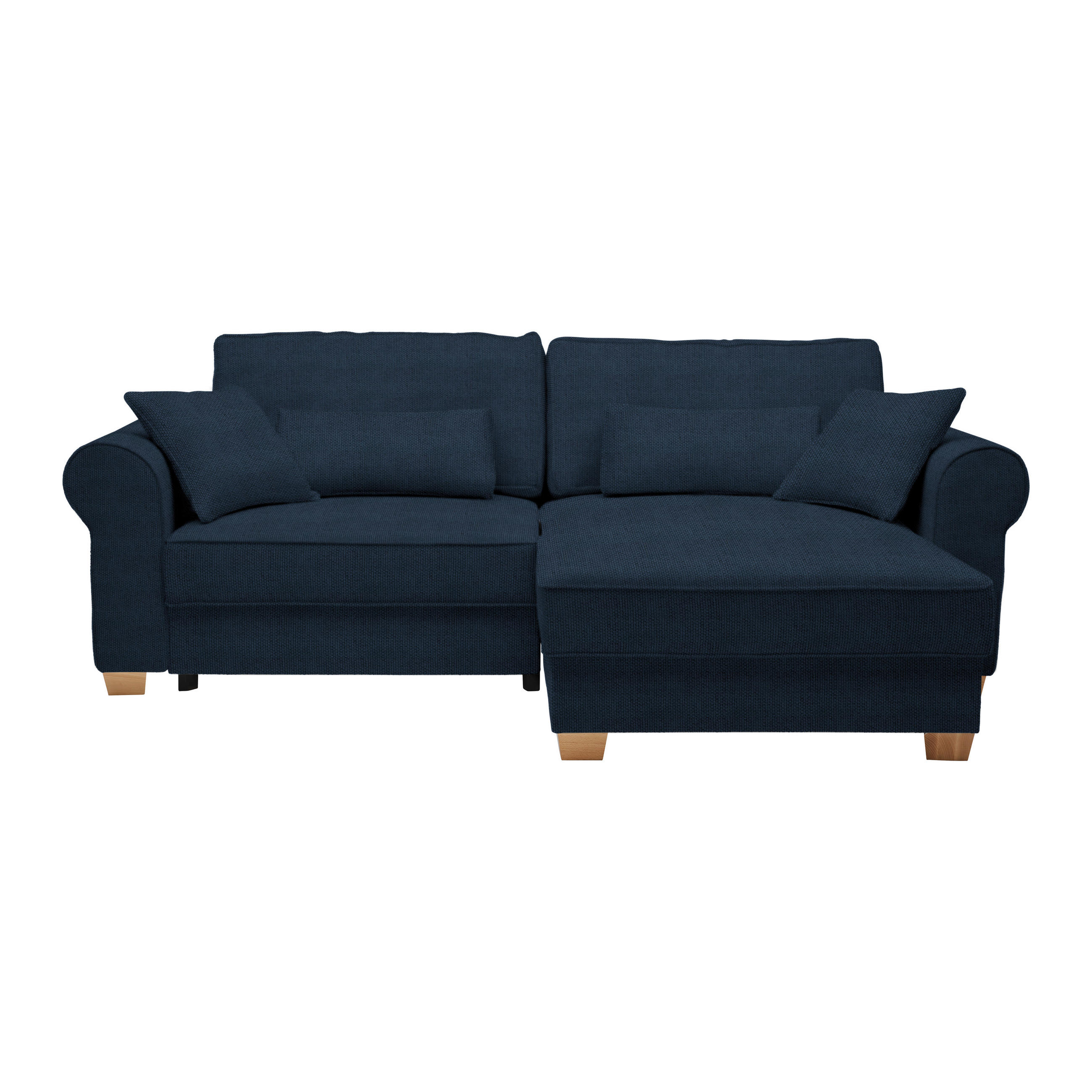 HÖRNSOFFA i mörkblå  - mörkblå, Modern, trämaterial/trä (255/185cm) - MID.YOU