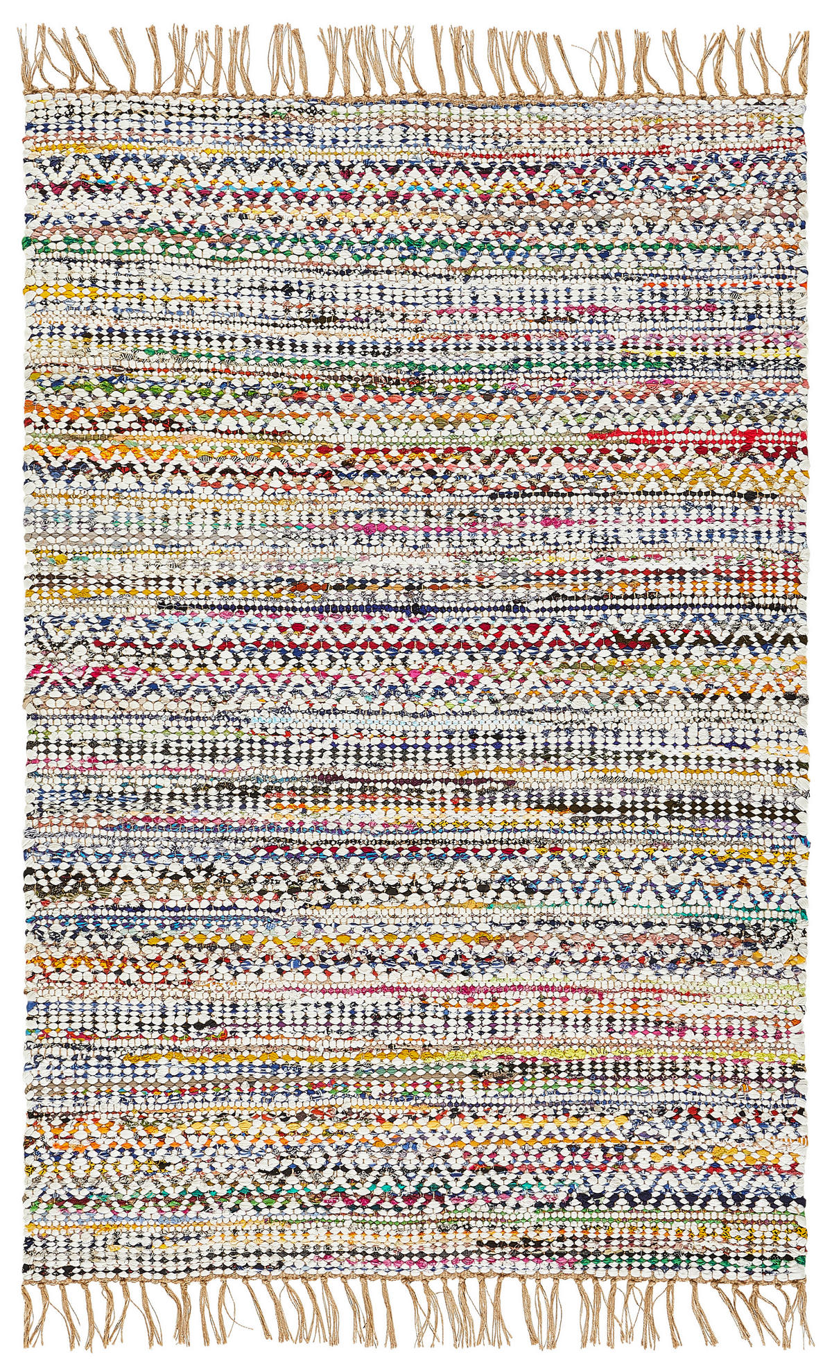 FLECKERLTEPPICH 130/190 cm Chindi Multicolor  - Multicolor, Natur, Textil (130/190cm) - Linea Natura