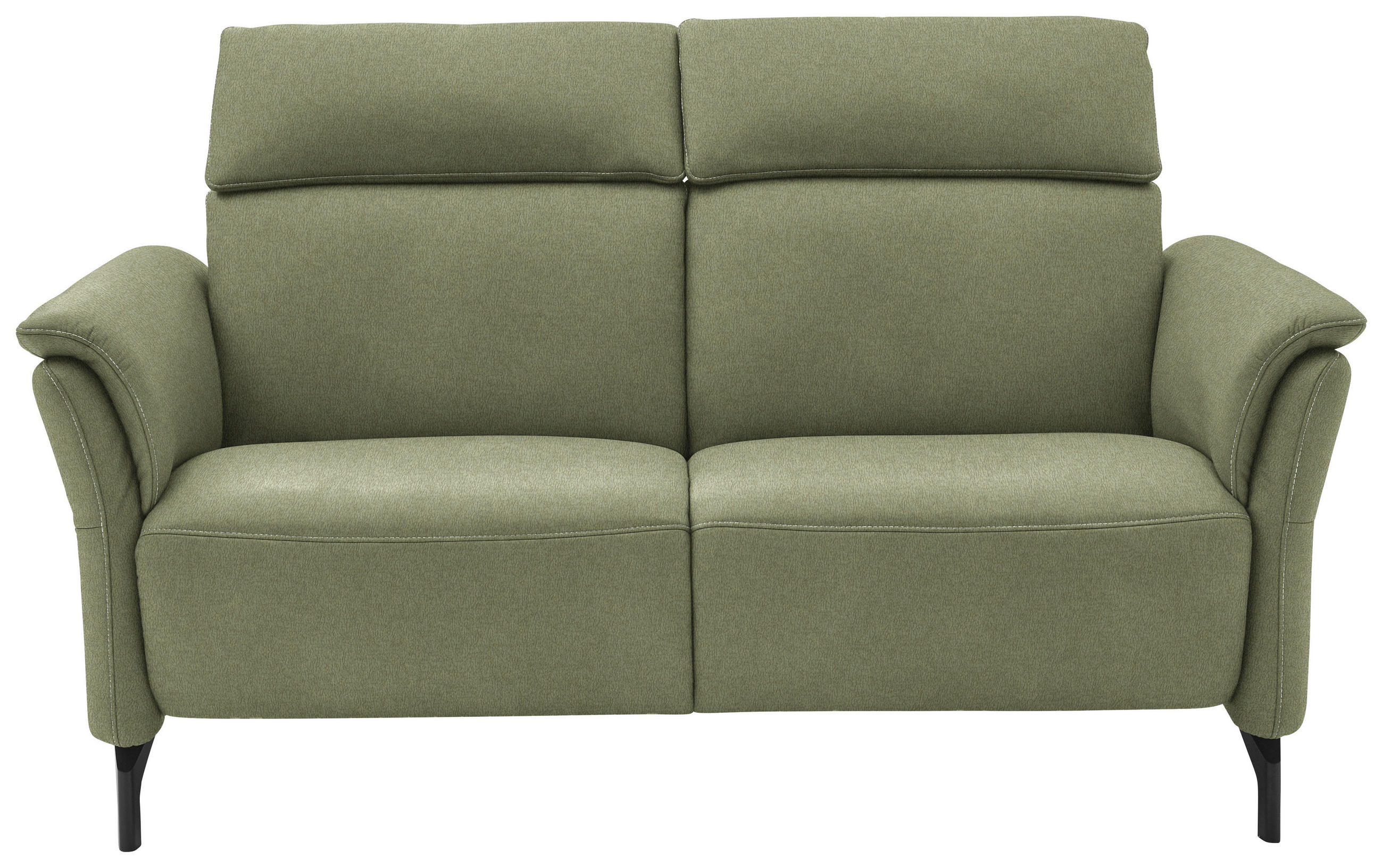 2-SITZER-SOFA in Mikrofaser Hellgrün  - Schwarz/Hellgrün, KONVENTIONELL, Textil/Metall (178/103/92cm) - Dieter Knoll