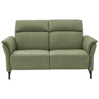 2-SITZER-SOFA in Mikrofaser Hellgrün  - Schwarz/Hellgrün, Konventionell, Textil/Metall (178/103/92cm) - Dieter Knoll