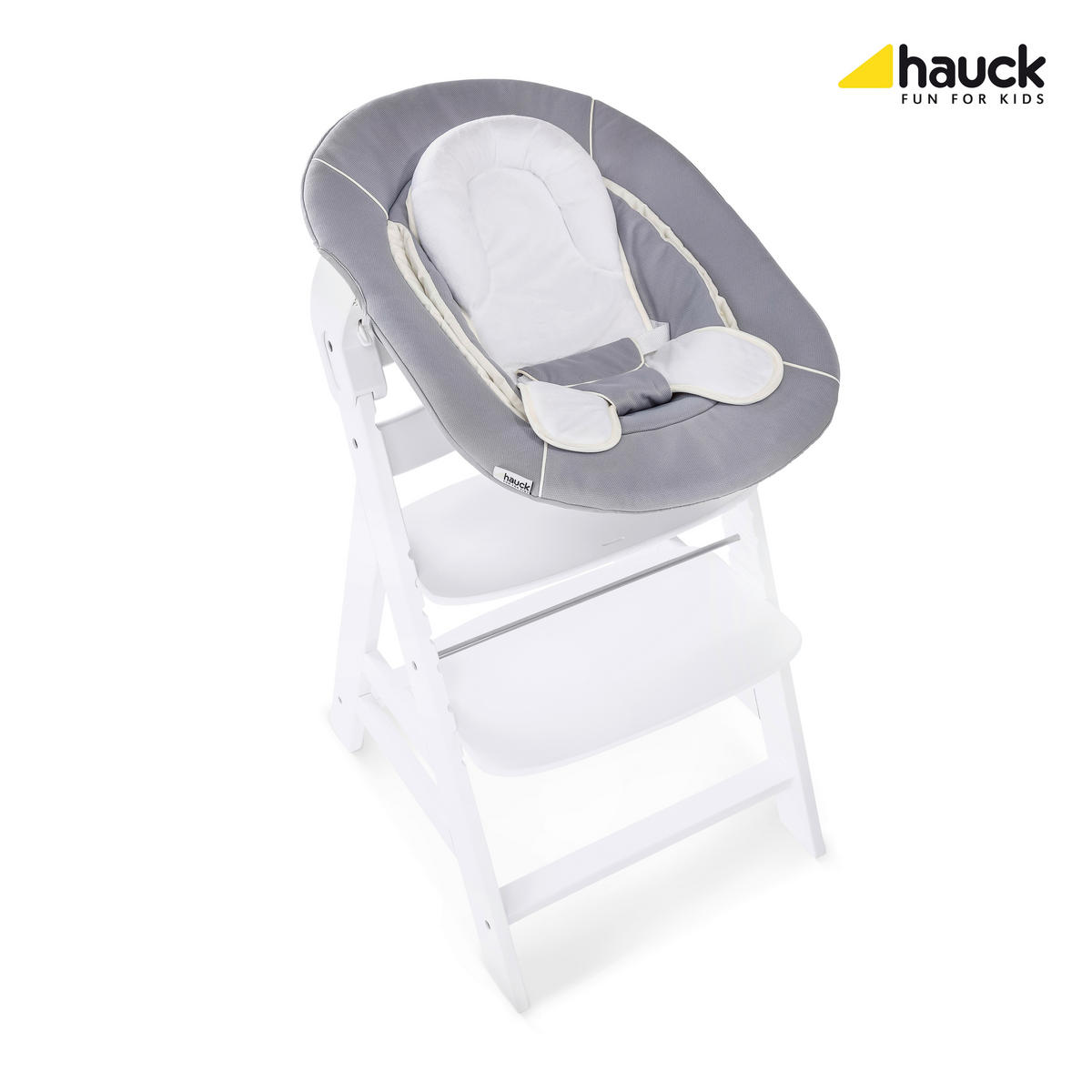 WIPPE ALPHA BOUNCER   - Weiß/Grau, KONVENTIONELL, Textil (66/49/45cm) - Hauck