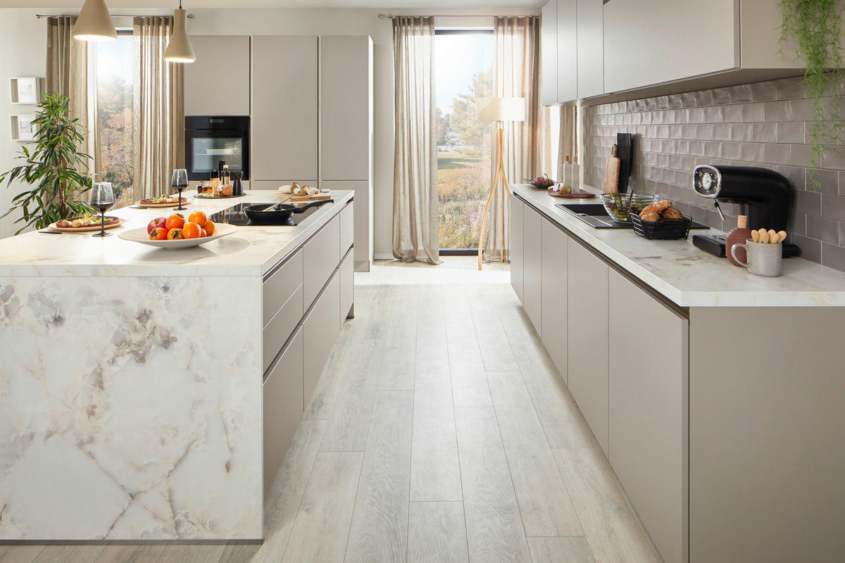 EINBAUKÜCHE   - Cappuccino, Design, Holzwerkstoff - Nolte Küchen