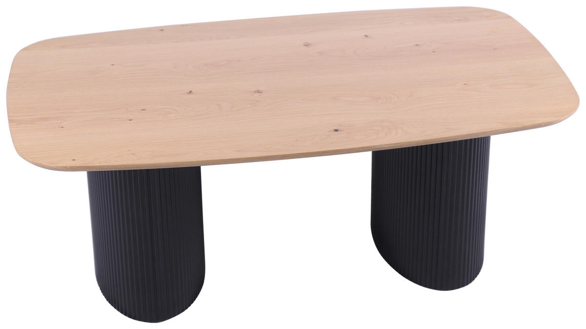 DOHÁNYZÓASZTAL fa, faalapú anyag 120/70/45 cm   - tölgyfa színű/fekete, Design, faalapú anyag/fa (120/70/45cm) - Stylife