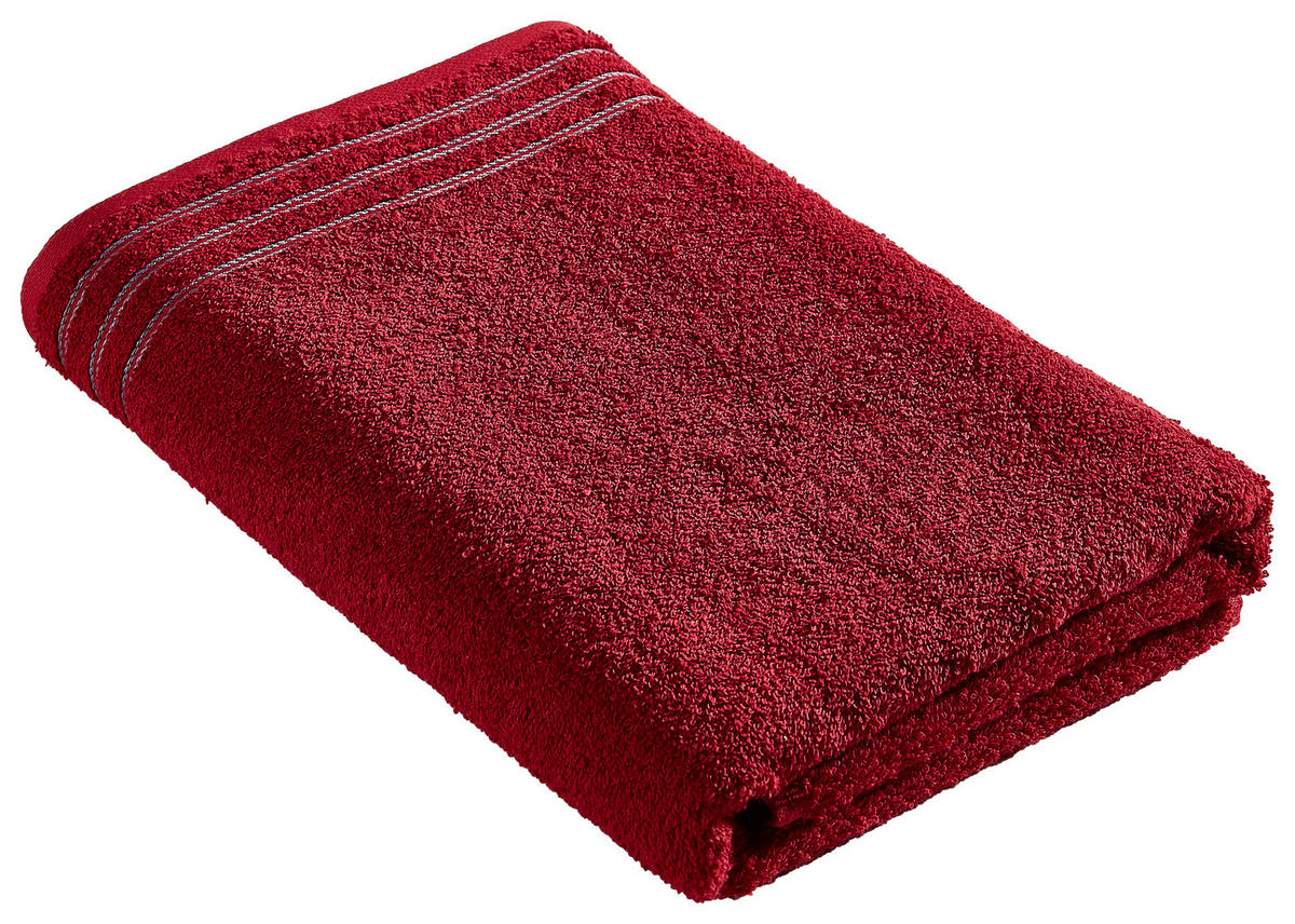 DUSCHTUCH Grossetto 67/140 cm  - Rot, Basics, Textil (67/140cm) - Vossen