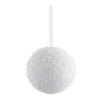 CHRISTBAUMKUGEL 8 cm  - Weiß, LIFESTYLE, Kunststoff (8cm)