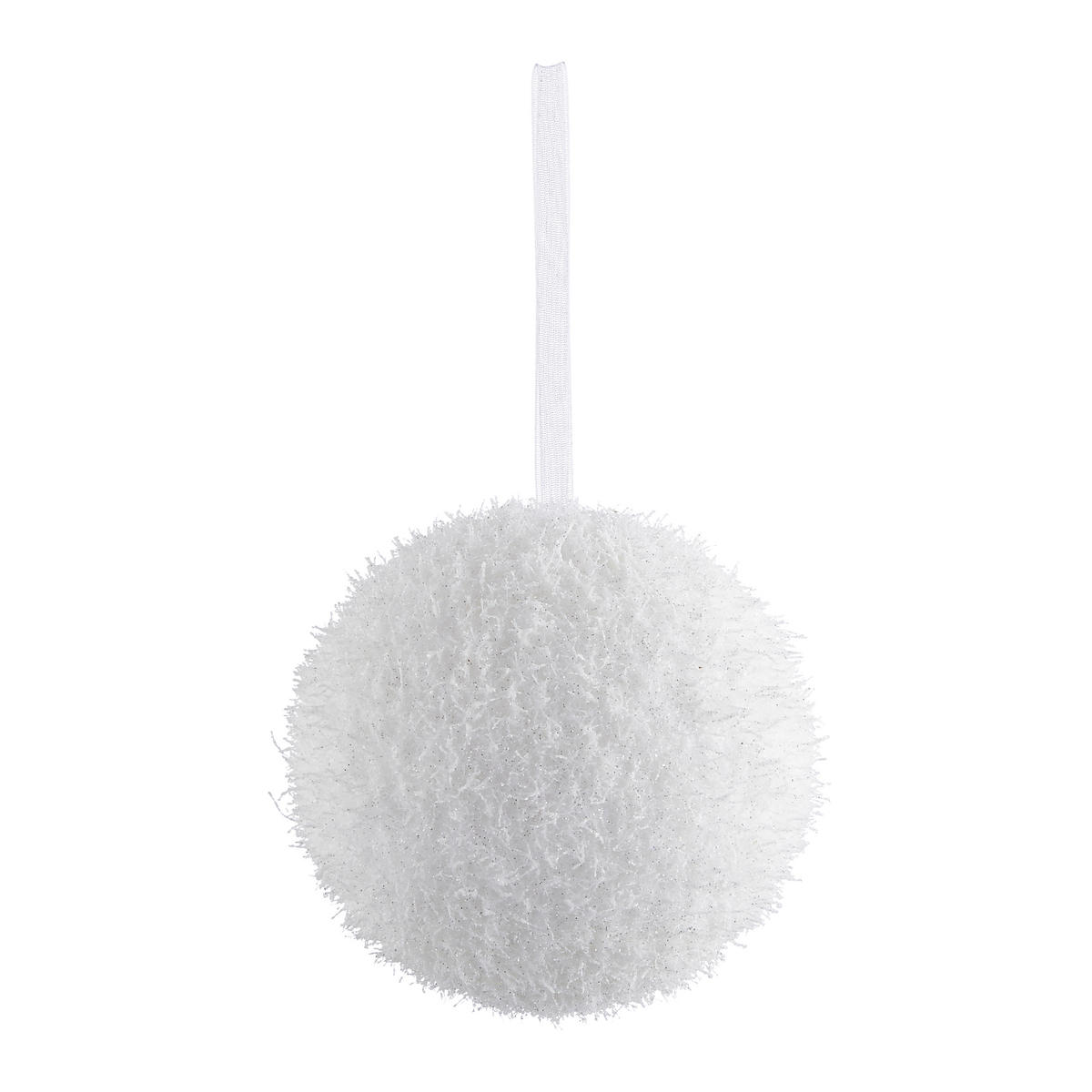 CHRISTBAUMKUGEL 8 cm  - Weiß, LIFESTYLE, Kunststoff (8cm)