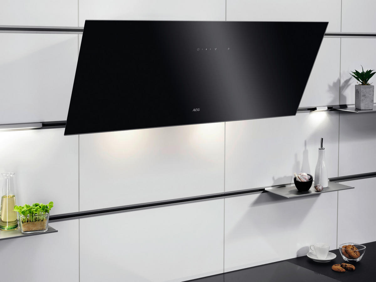 DUNSTABZUGSHAUBE DVK5961HB  - Schwarz, Basics, Glas/Metall (89,6/54,3-95,3/40cm) - AEG