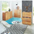 KOMMODE Kernbuche massiv Buchefarben - Buchefarben/Silberfarben, Design, Holz/Metall (100/110/40cm) - Carryhome