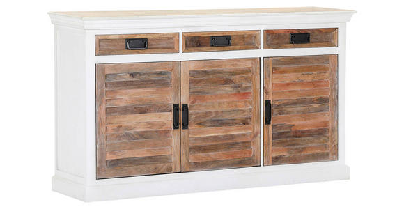 SIDEBOARD  in 160/90/40 cm  - Schwarz/Naturfarben, Design, Holz/Metall (160/90/40cm) - Landscape