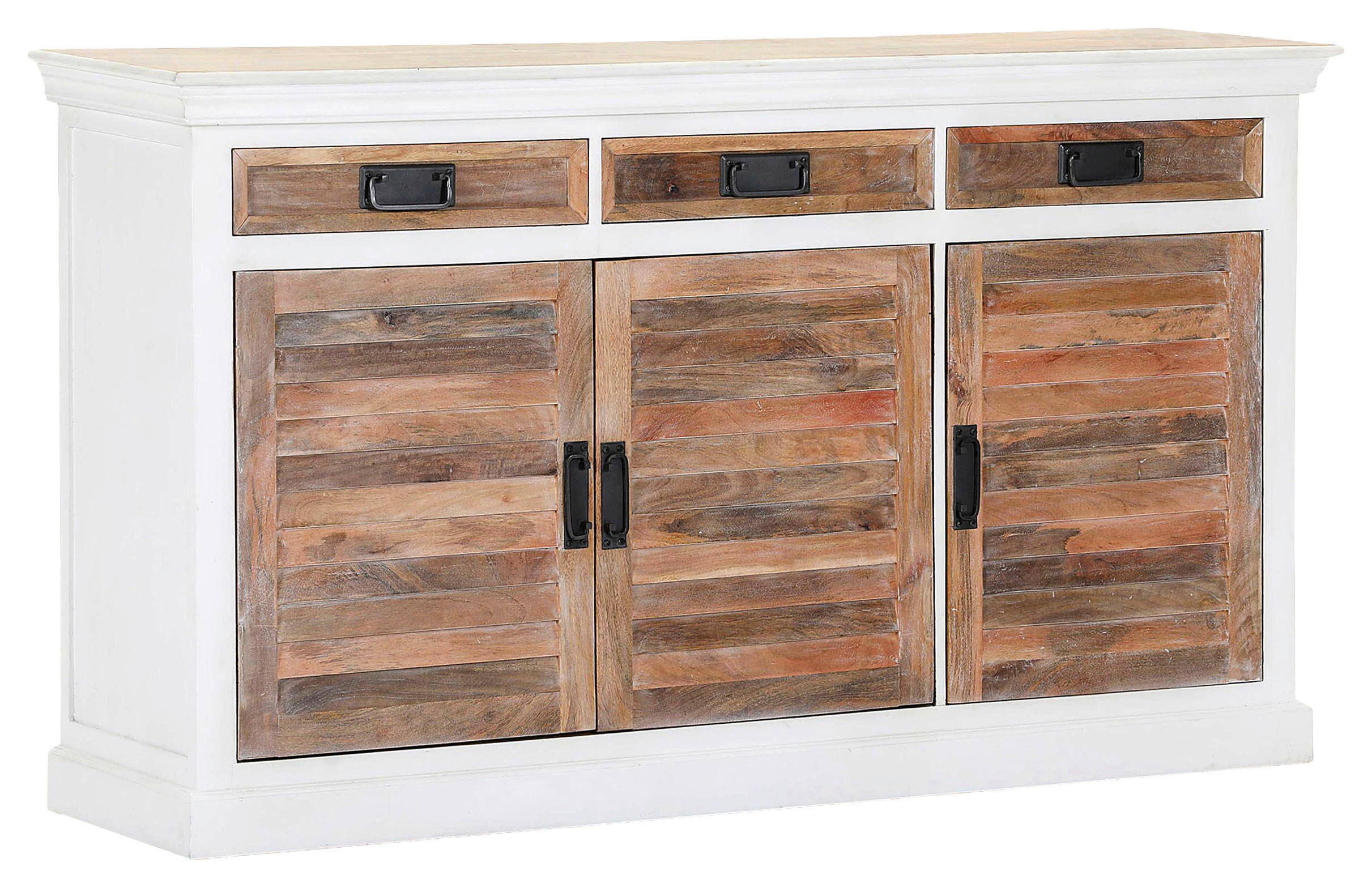 Landscape Sideboard Natur, Weiß 160x90x40 cm