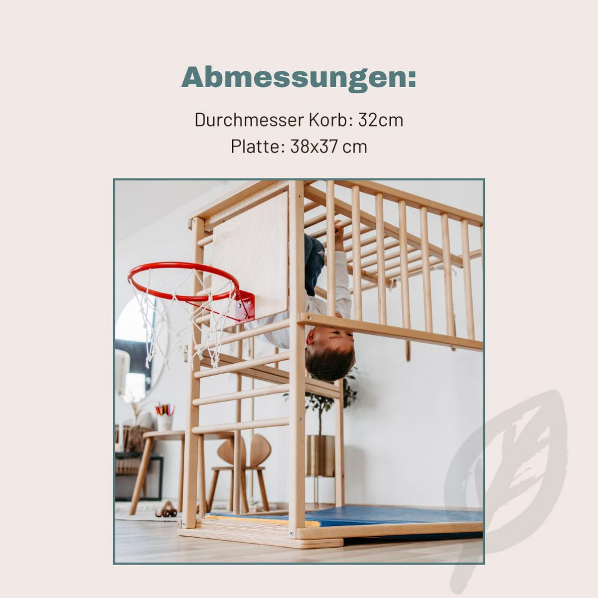 KLETTERGERÜST ZUBEHÖR  - Birkefarben, Basics, Holz (38/38cm) - CLIFF