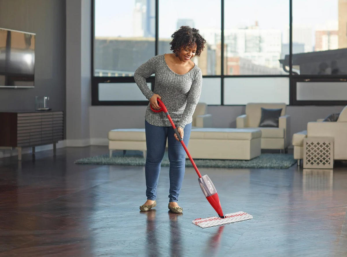 Golvmopp Vileda Spraymax - röd, Basics, textil/plast (138,5/31/12cm) - Best Price