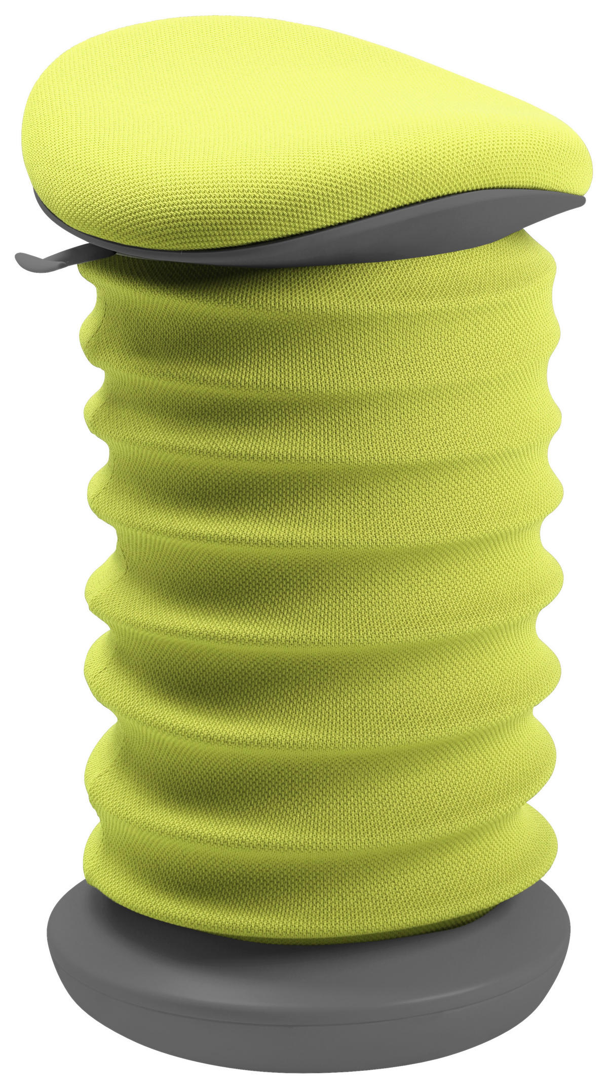 BÜROHOCKER Grau, Grün  - Grau/Grün, Design, Kunststoff/Textil (37,5/53-64/36cm) - Topstar