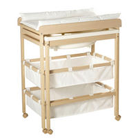 BADE-WICKEL-KOMBINATION roba Baby Pool Naturfarben, Buchefarben  - Buchefarben/Naturfarben, Basics, Holzwerkstoff/Textil (56/100/83cm) - Roba