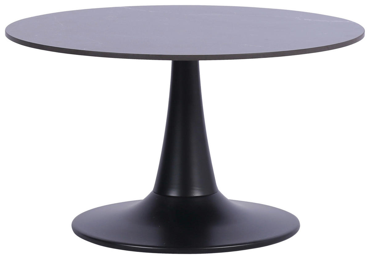 KONFERENČNÍ STOLEK, černá, kov, keramika, 70/70/40 cm - černá, Basics, kov/keramika (70/70/40cm) - Stylife