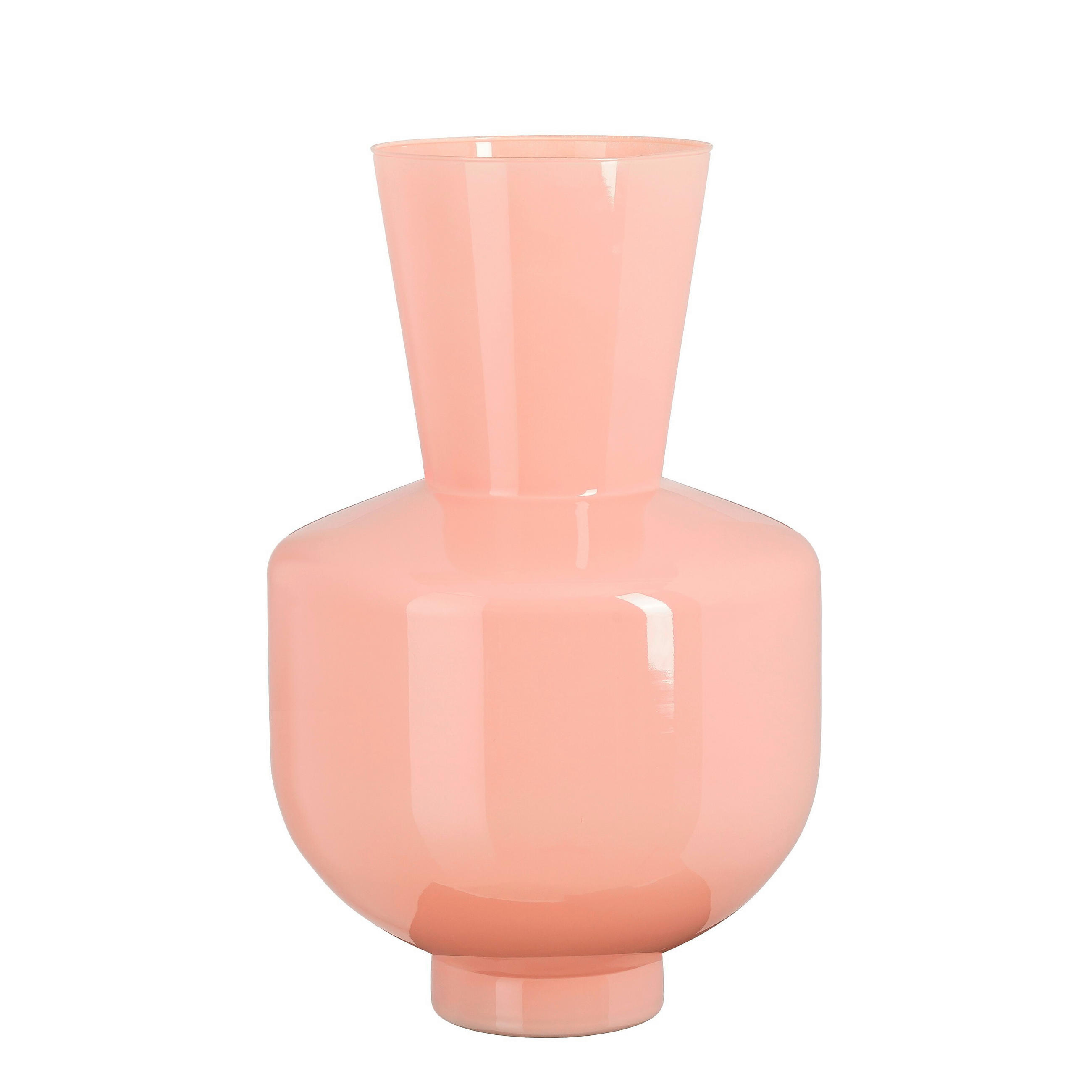 VAZA 28/45 cm staklo - pink, Basics, staklo (28/45cm)