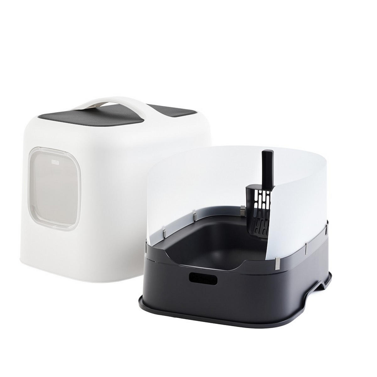 KATZENTOILETTE - Weiß, Basics, Kunststoff (51/39,5/44,3cm) - Rotho