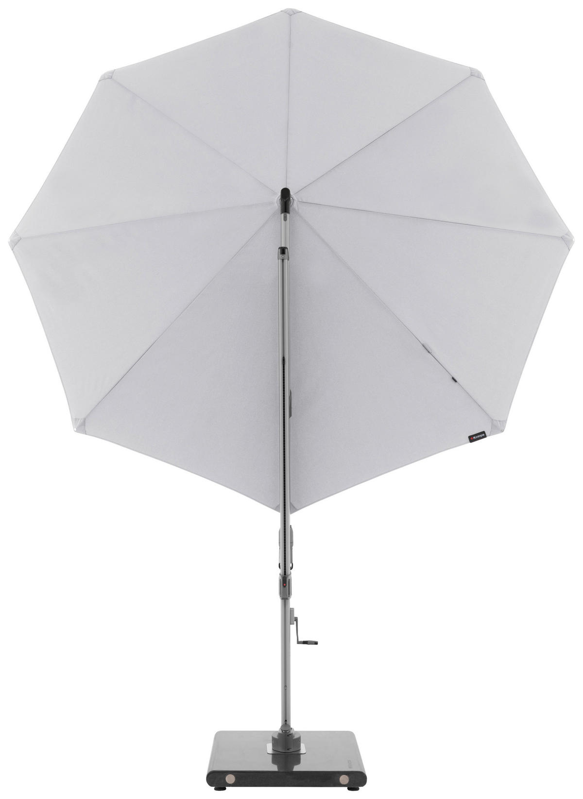 AMPELSCHIRM 340 cm Hellgrau  - Silberfarben/Hellgrau, Basics, Textil/Metall (340/340cm) - KNIRPS