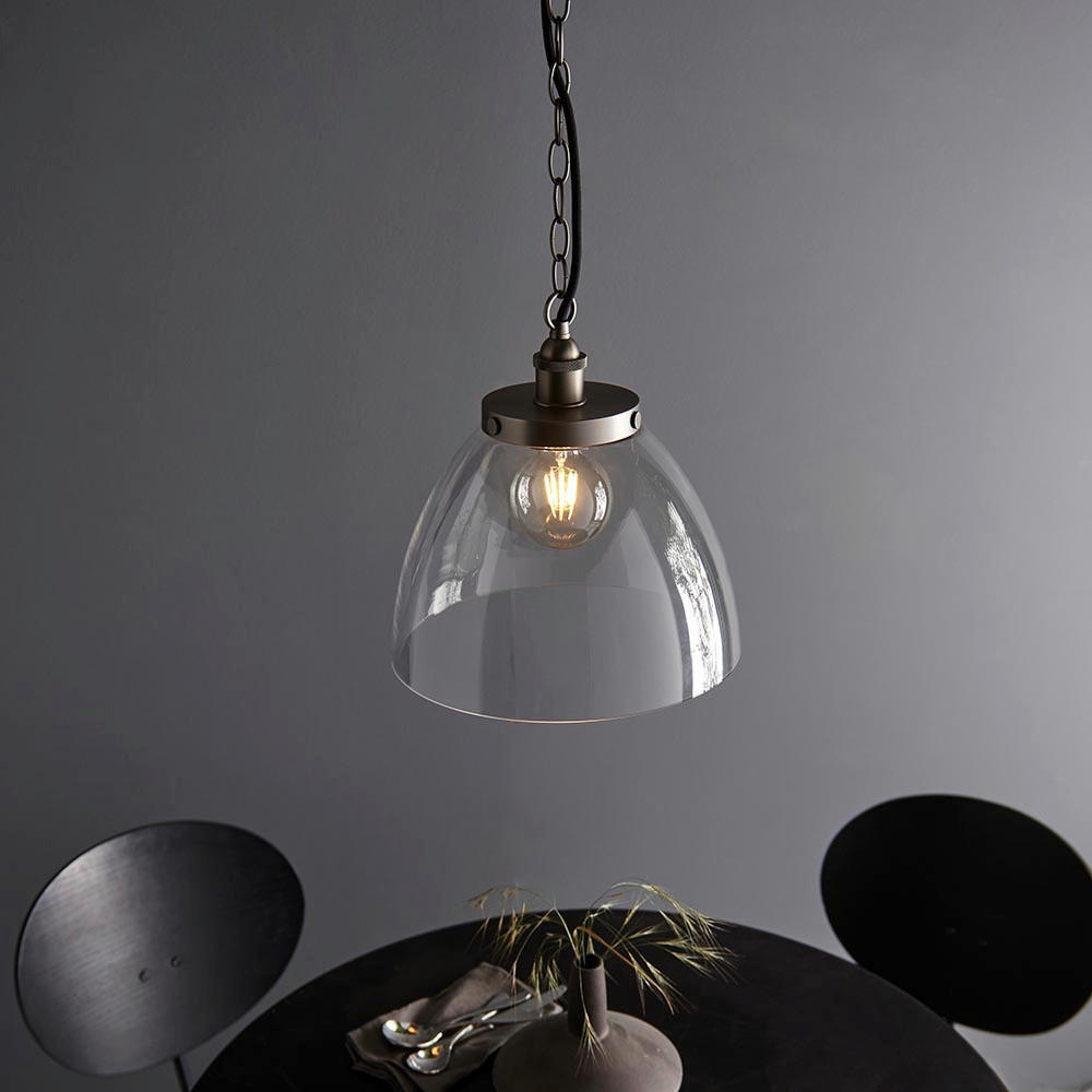 HÄNGELEUCHTE Endon Hansen 33/45-152 cm   - Klar, KONVENTIONELL, Glas (33/45-152cm) - ENDON