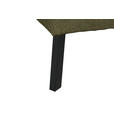 ECKSOFA in Webstoff Olivgrün  280/205 cm  - Schwarz/Olivgrün, Design, Textil/Metall (280/205cm) - Xora
