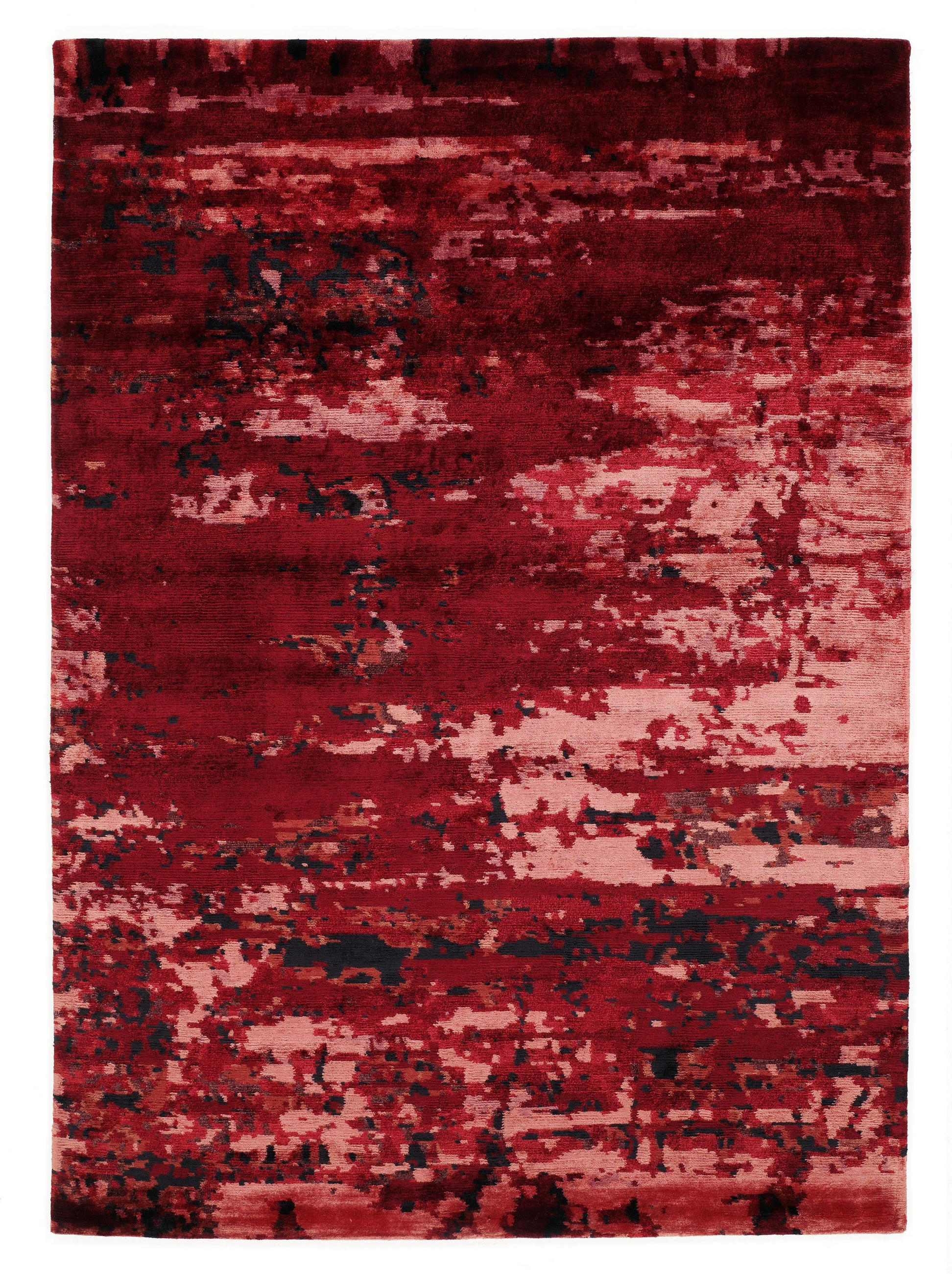 Orientalischer Webteppich Dunkelrot Angeles 70x140 cm