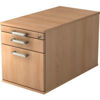 ROLLCONTAINER Eiche Eichefarben  - Chromfarben/Eichefarben, KONVENTIONELL, Holzwerkstoff/Kunststoff (42,8/51,2/80cm) - Venda