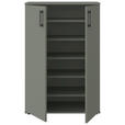 SCHUHSCHRANK 70/106/33,4 cm  - Schwarz/Grün, KONVENTIONELL, Holzwerkstoff/Kunststoff (70/106/33,4cm) - Xora