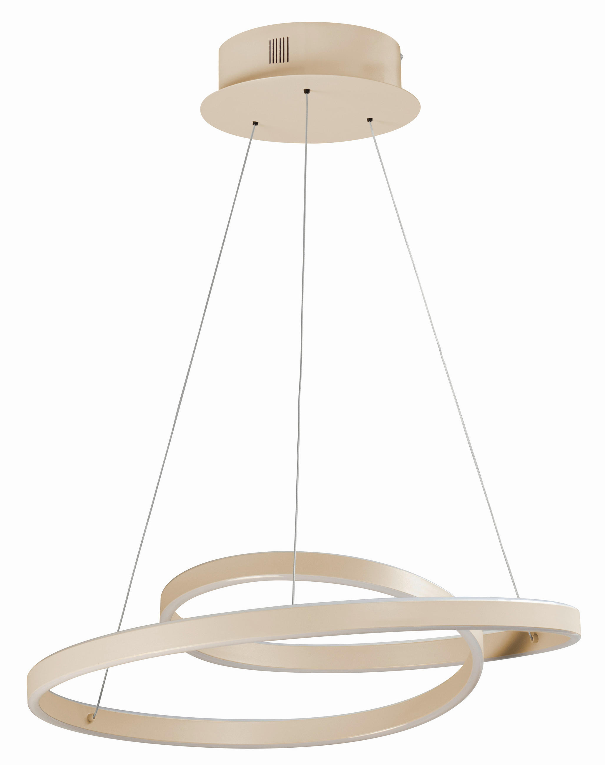 LED-PENDELLEUCHTE Silivio 61/180 cm   - Sandfarben, LIFESTYLE, Metall (61/180cm) - Fischer & Honsel