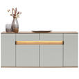 SIDEBOARD Eichefarben, Hellgrau  180,6/82/42 cm  - Eichefarben/Hellgrau, MODERN, Holz/Holzwerkstoff (180,6/82/42cm) - Dieter Knoll