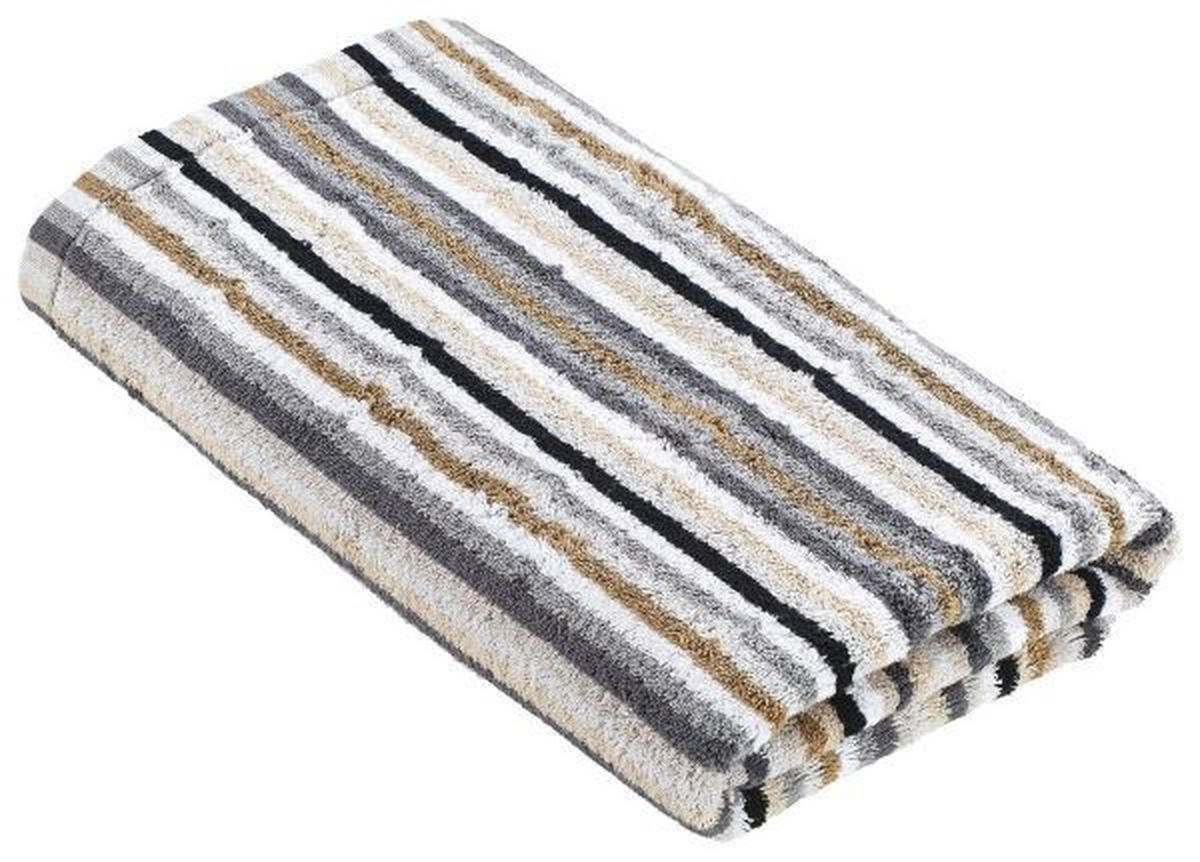 SAUNATUCH LIFESTYLE STREIFEN Beige  - Beige, Basics, Textil (70/180cm) - Cawoe