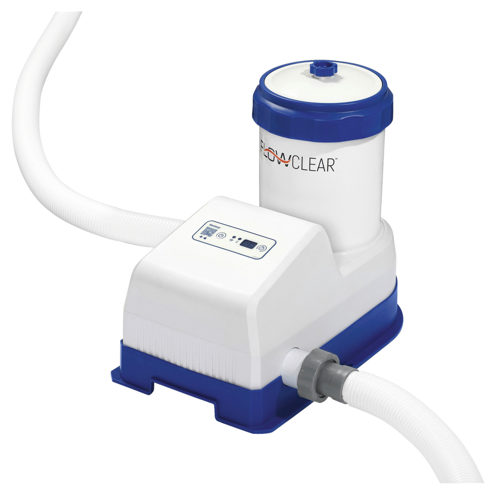 FILTERPUMPE SMART TOUCH 58680  - Blau/Weiß, KONVENTIONELL, Kunststoff/Metall (43,5/30/37,5cm) - Bestway