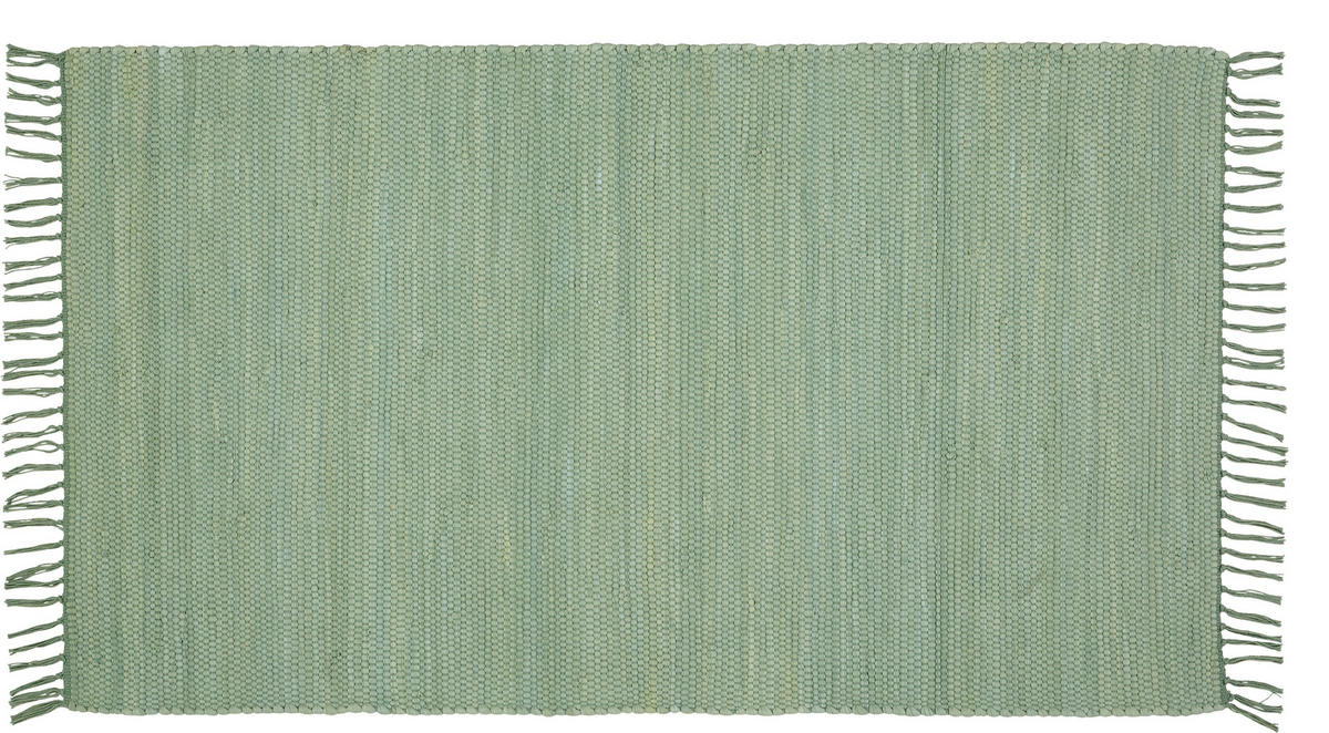 KÉZI SZÖVÉSŰ SZŐNYEG   - világoszöld, Basics, textil (70/120cm) - Boxxx