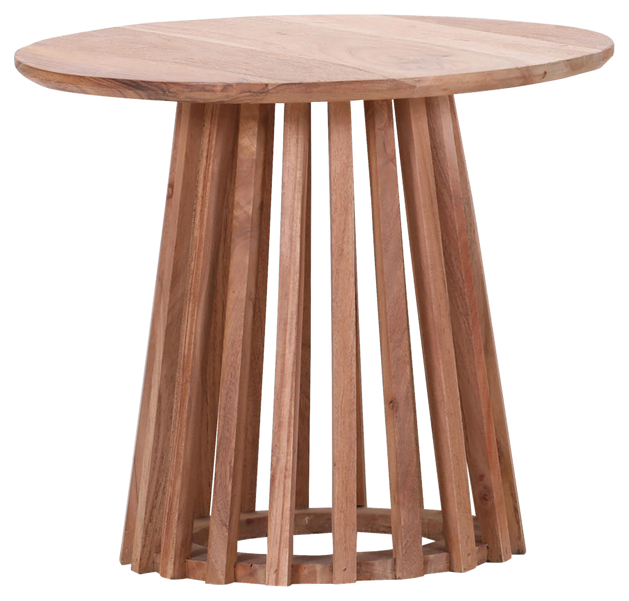 BEISTELLTISCH 45/45/40 cm Akazie massiv Akaziefarben rund  - Akaziefarben, LIFESTYLE, Holz (45/45/40cm) - Landscape