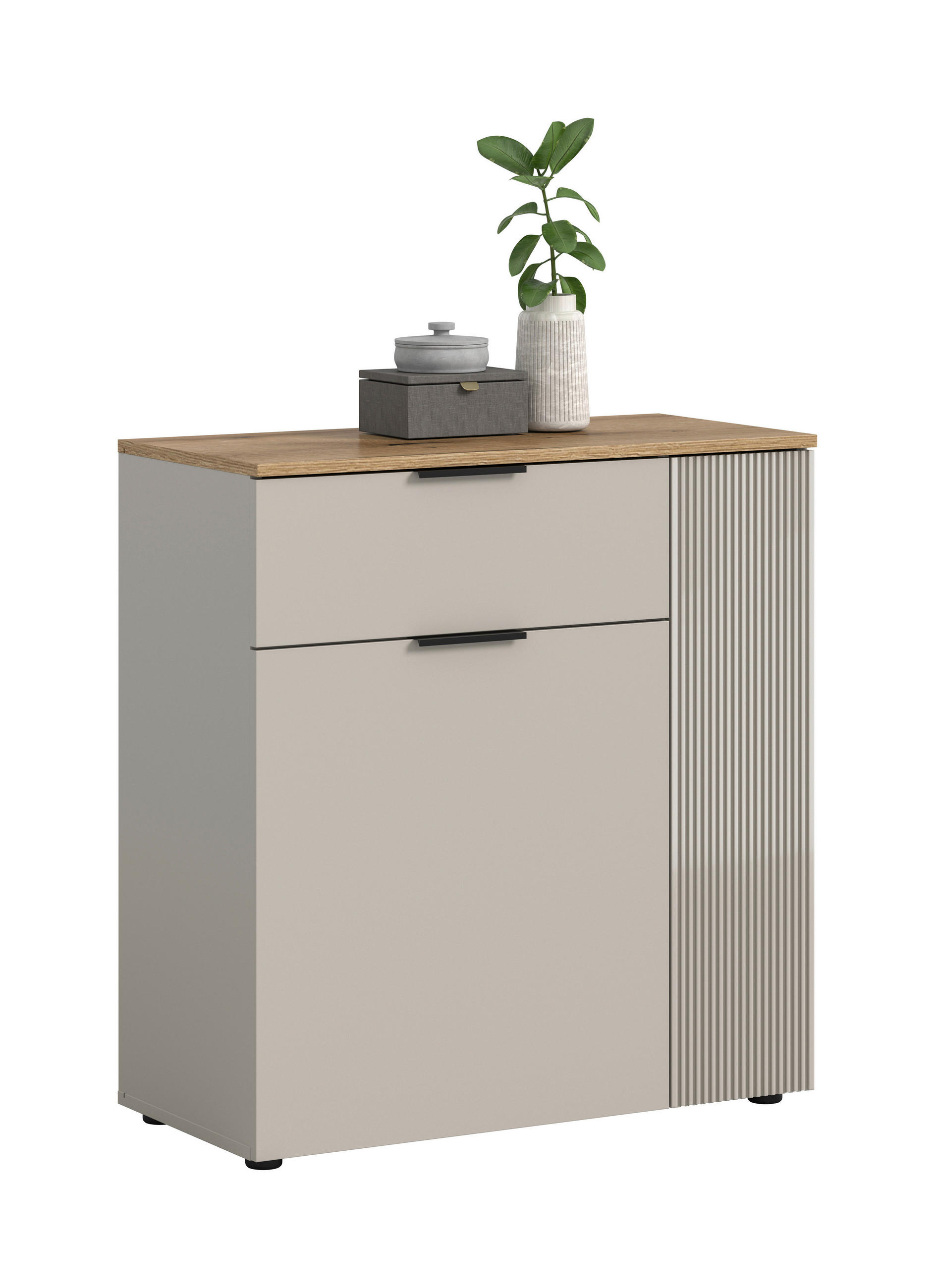 BYRÅ 80/86/38 cm  - svart/kashmir, Design, trämaterial/plast (80/86/38cm) - MID.YOU