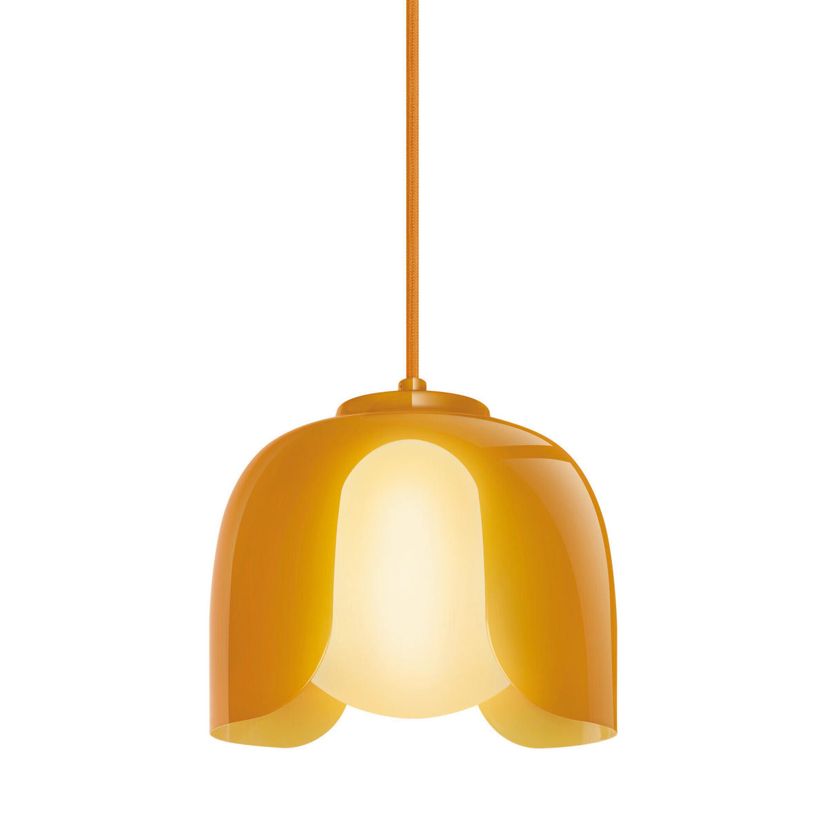 HÄNGELEUCHTE 20/121,5 cm  - Orange, Basics, Glas/Metall (20/121,5cm) - Osram