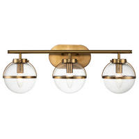 BADEZIMMER-WANDLEUCHTE 60.0/23/19.3 cm   - Messingfarben, Design, Glas/Metall (60.0/23/19.3cm) - Elstead Lighting