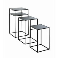 SET STOČIĆA   - crna, Moderno, metal (26/30/34/42/50/64/26/30/34cm) - Carryhome