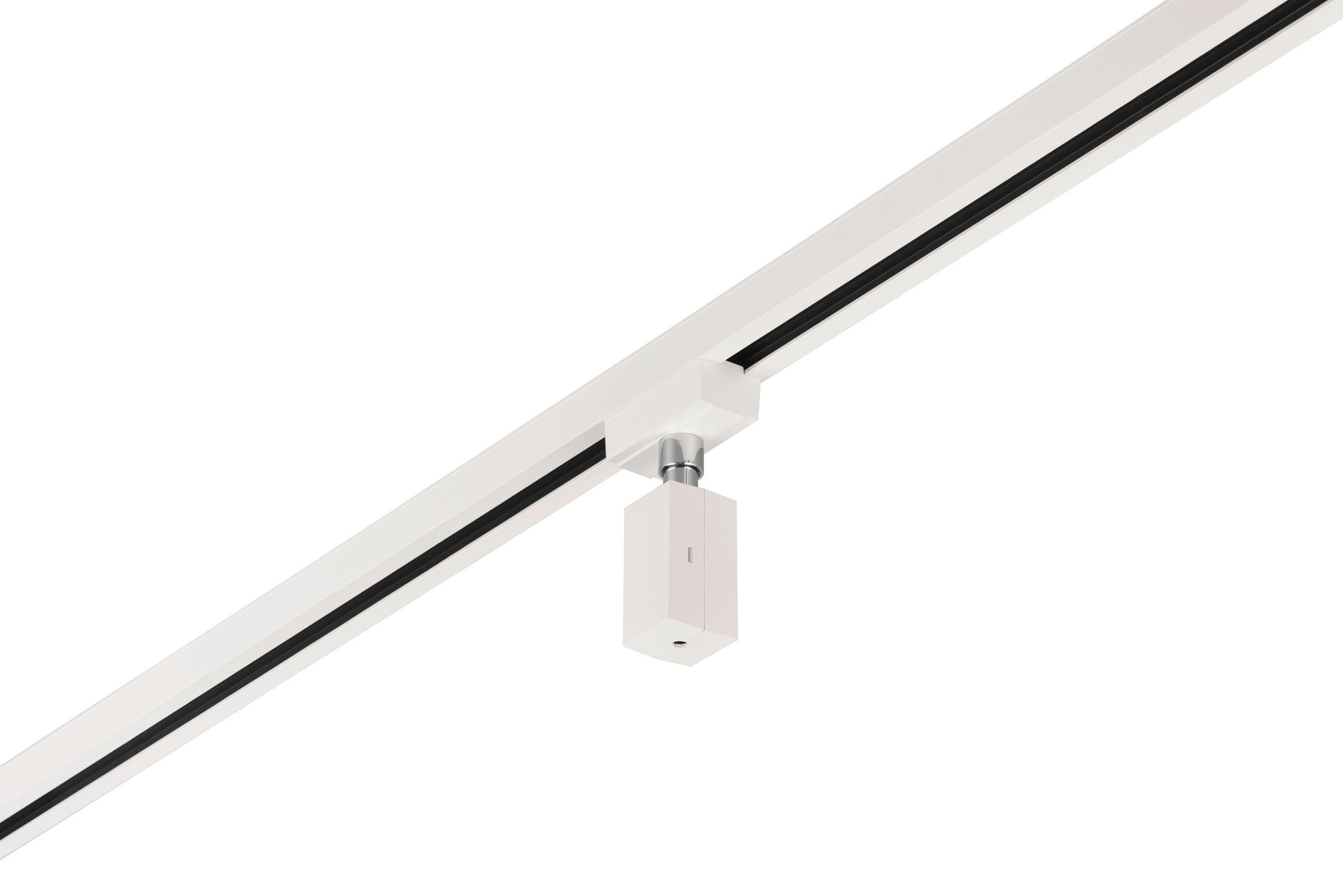 SCHIENENSYSTEM-ADAPTER - Weiß, Basics, Kunststoff (6/10/3cm) - Trio Leuchten