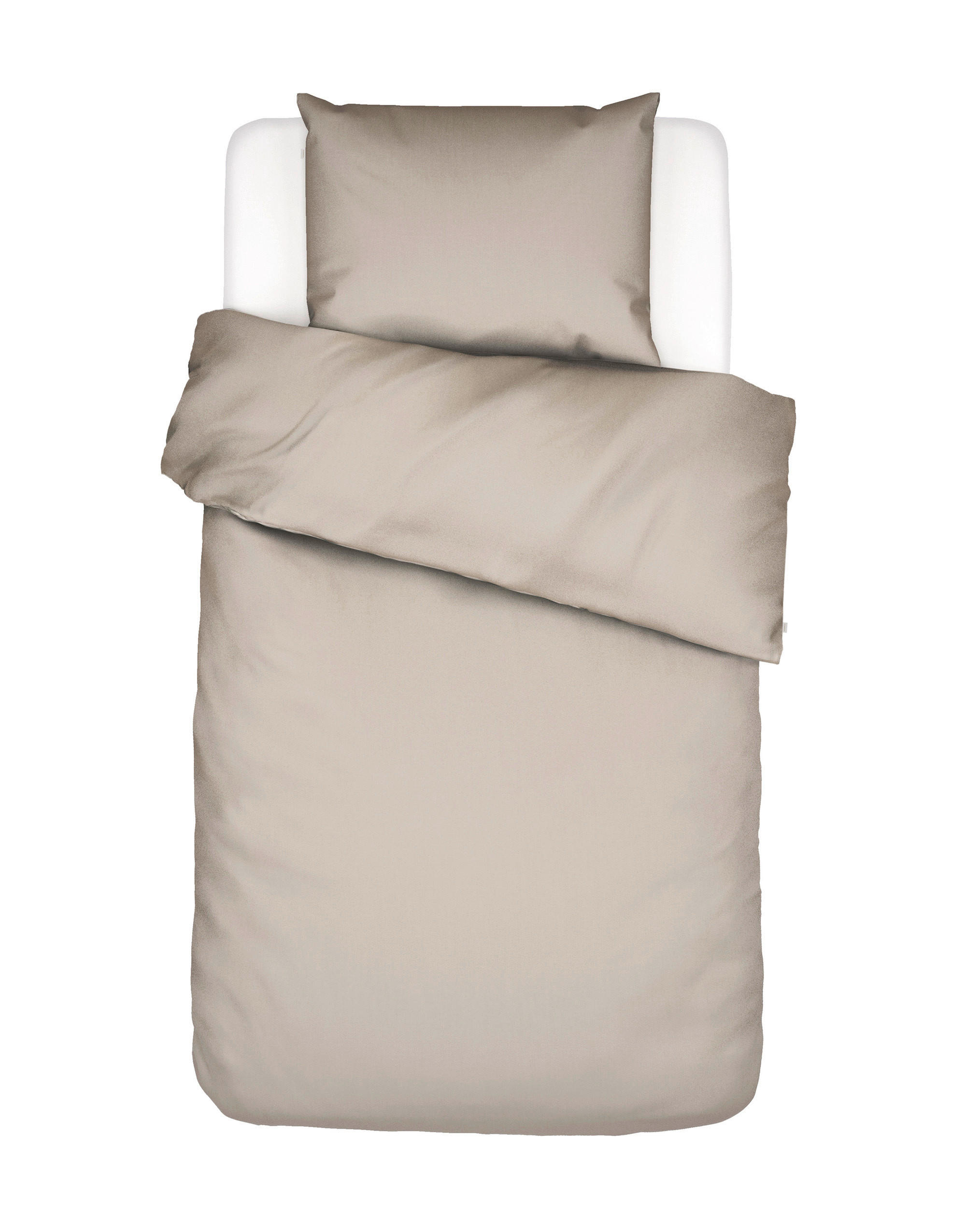 BETTWÄSCHE Satin 155/220 cm  - Alabasterfarben, Basics, Textil (155/220cm) - Essenza