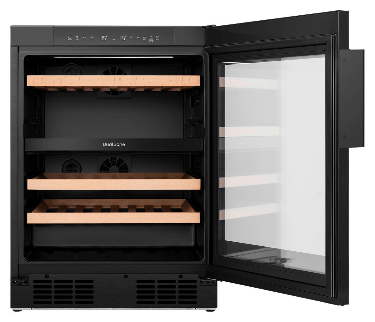 WEINKLIMASCHRANK RW3N122GSLF  - Schwarz, MODERN, Glas/Metall (59,5/81,9/57,5cm) - Hisense