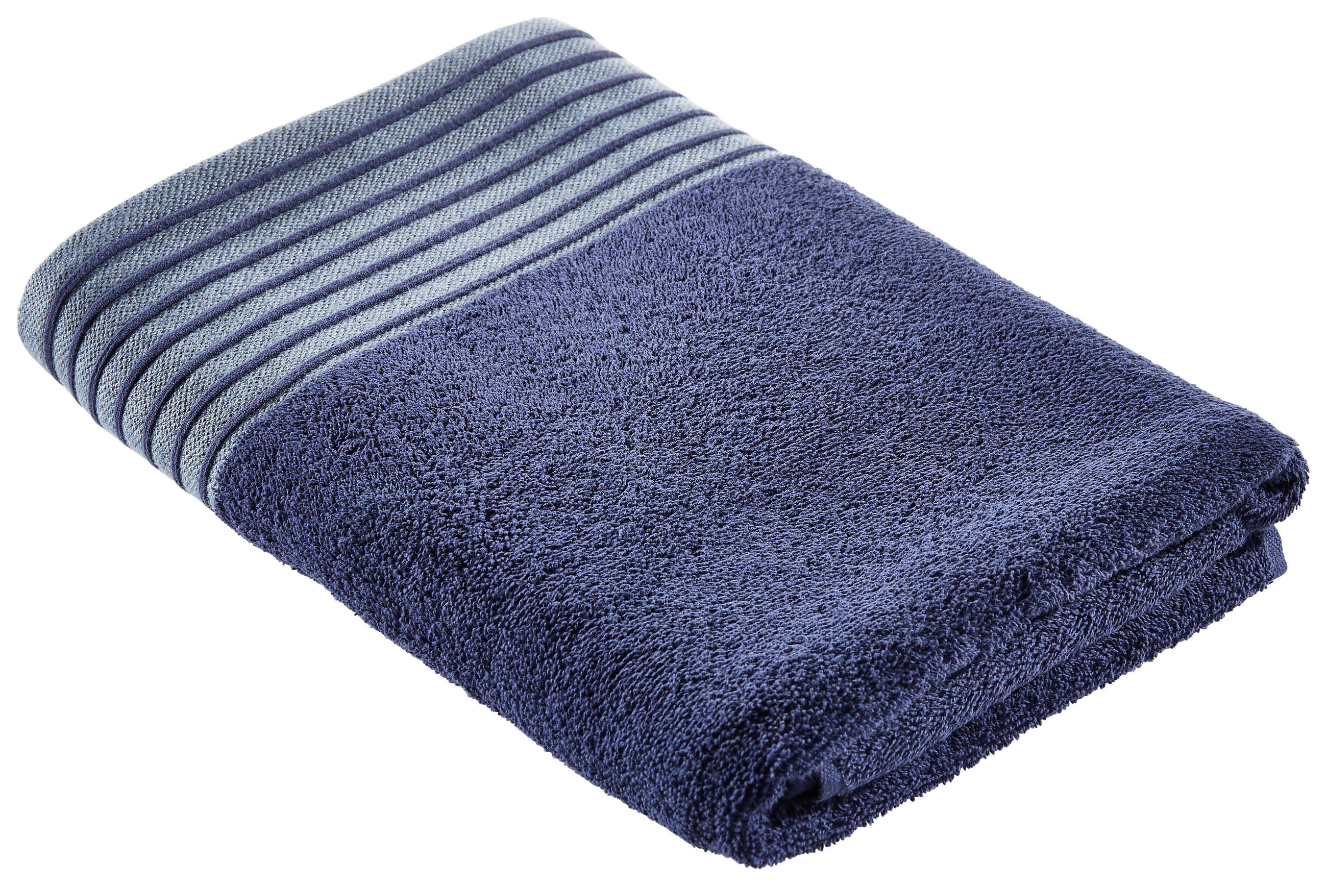 DUSCHTUCHSET Santo Blau 2-teilig  - Blau, Basics, Textil (70/140cm) - Esposa